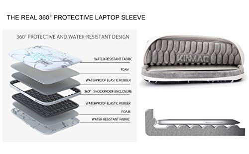 Kinmac 360° Protective Water Resistant Laptop Sleeve case Bag with Handle for MacBook Pro 14 inch,13.5 inch-13.9 inch and 14 inch Laptop(Spaceship) - color: Spaceship, size: 13.5 inch-14 inch
