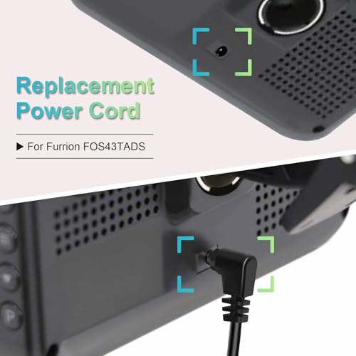 Furrion Vision S Display Power Cable Replacement -(6.56FT) | USB-C to DC 3.5mm charger adapter for FOS07TADS monitor, compatible with FOS48TA-BL/FOS48TAPK-BL hanging backup camera system - color: 6.56FT