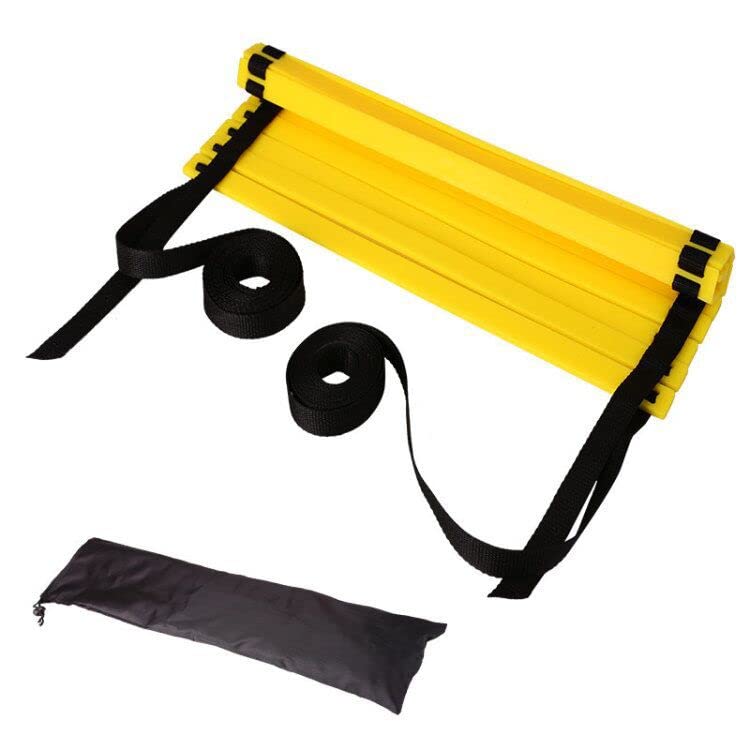 Ultimate Agility Ladder Speed Training Equipment - 8, 12, 16 Rungs Nylon Rope PP Rope Adjustable Speed Ladder for Kids and Adults, with Carry Bag - size: A