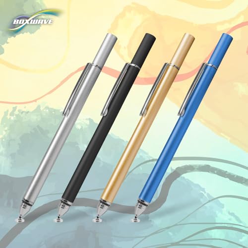 BoxWave Stylus Pen Compatible with LG Gram 16 2-in-1 (16T90P) - FineTouch Capacitive Stylus, Super Precise Stylus Pen - Metallic Silver