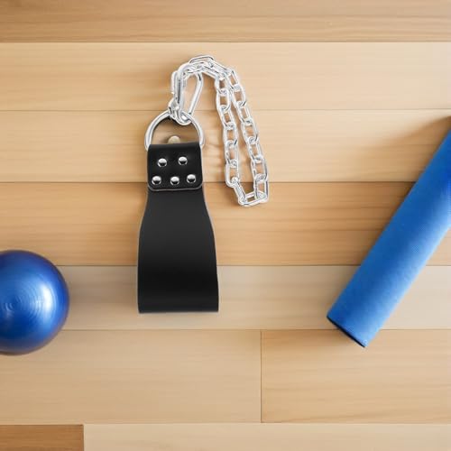 INOOMP Weighted Dip Belt with Heavy-duty Iron Chain Adjustable Gym Weightlifting Belt for Men and Women for Pull-ups Squats and Muscle Training