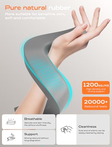 LOXP Acrylic Laptop Stand for Desk, Laptop Stand with Wrist Support | Removable Notebook Stand Ventilated Cooling Computer Riser Ergonomic Acrylic Lectern Mount Compatible with 10-17” Laptops - color: Acrylic Clear