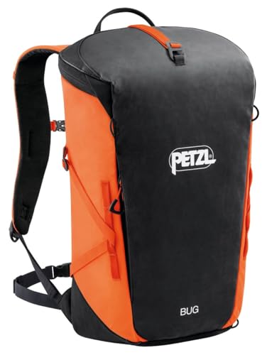 PETZL BUG Rock Climbing Backpack | For Single-Day Multi-Pitch Climbing - color: Orange