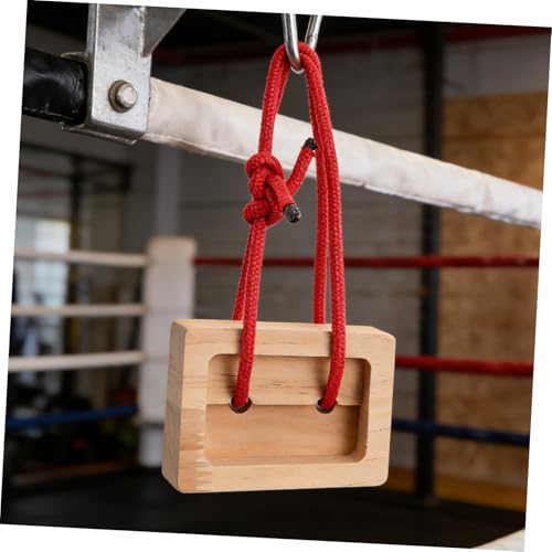 GARVALON Portable Wooden Rock Climbing Hangboard Fingerboard Training Board for Finger Strength and Endurance Building, 2pcs Set, Portable Finger Strength Trainer for Indoor and Outdoor