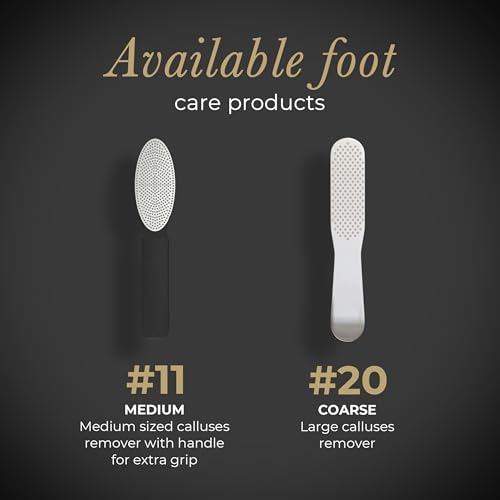 Diamancel Luxury Diamond Foot Callus File Rasp & Buffer – Canadian Professional Grade Pedicure Care for Calluses and Rough Skin (#20 Coarse Grit)