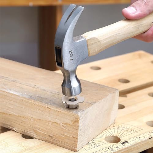 1/4"-20 T-Nut, 5/16" Barrel Length, 304 Stainless Steel Threaded Insert, 4-Pronged Tee Nut for Wood, Rock Climbing Holds, Cabinetry, Furniture, 25 PCS - size: 1/4"-20