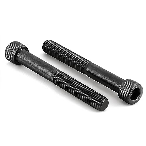 1/4-20 x 2-1/2" Socket Head Cap Screws Cap Bolts, 12.9 Grade Alloy Steel Black Oxide, UNC Coarse Thread, Partial Thread, 10 PCS - size: 1/4-20 x 2-1/2"