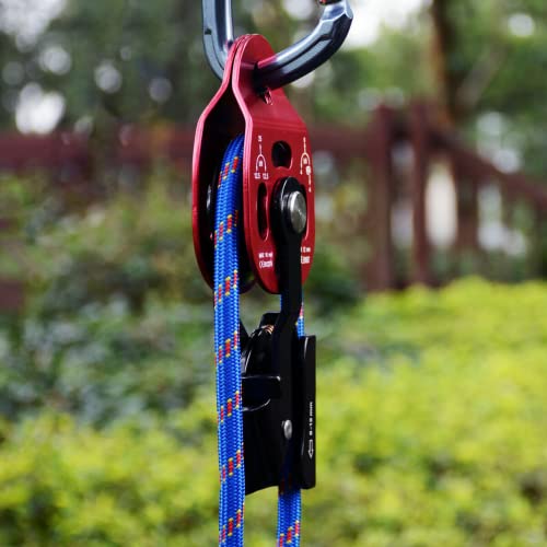 ansu Self-Locking Pulley Progress Capture Swing Side for Heavy Hauling Lifting System Pulley