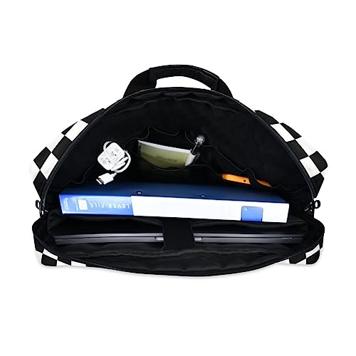 Waving Checkered Flag Car Racing Laptop Case | Waterproof Laptop Briefcase Laptop Bag for Women & Men - color: Color 10