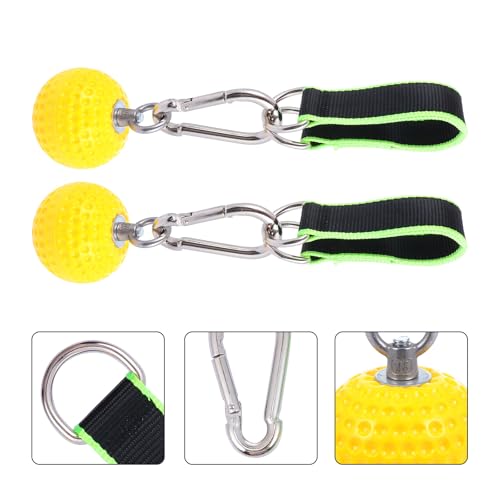VICASKY Climbing Pull up Ball and Finger Strength Exerciser Wrist Exercise Grip Ball with Hanging Rings for Rock Climbing Training and Hand Strengthening Random Color