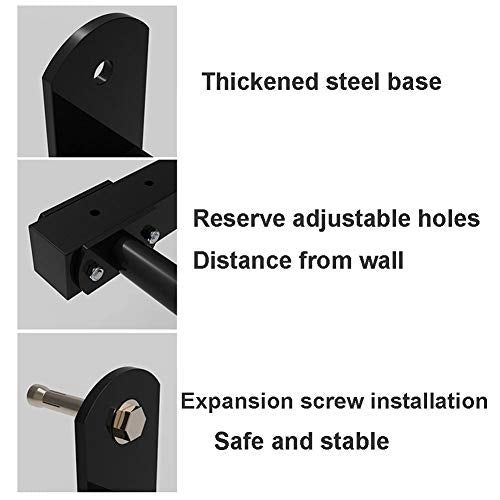 Pull-Up Bars Wall-mounted Chin Up Bar, Steel Horizontal Bar, Adjustable Distance Wall Climbing Frame, 3 Styles, Load 300KG (Size : Style 3) - size: Style 2