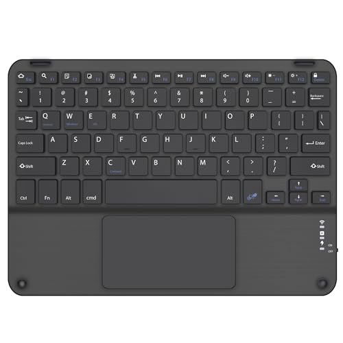 BoxWave Keyboard Compatible with Estone Technology MJ-80 - SlimKeys Bluetooth Keyboard with Trackpad, Portable Slim TouchPad - Jet Black