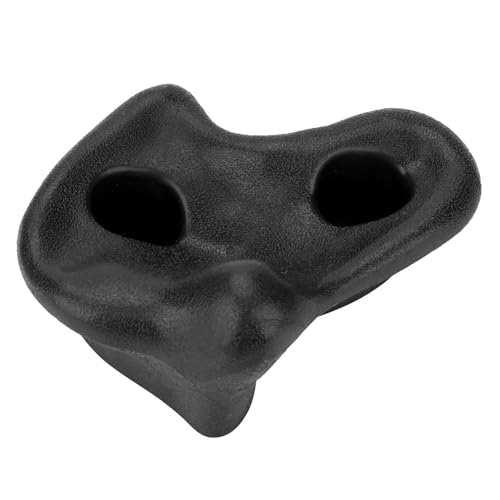 10PCS Rock Climbing Holds, PE Ergonomic Design with Rock Texture for Indoor Outdoor Climbing Wall, Includes Screws and Wrench Tools - color: Black