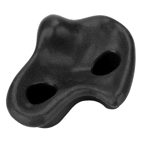10PCS Rock Climbing Holds, PE Ergonomic Design with Rock Texture for Indoor Outdoor Climbing Wall, Includes Screws and Wrench Tools - color: Black
