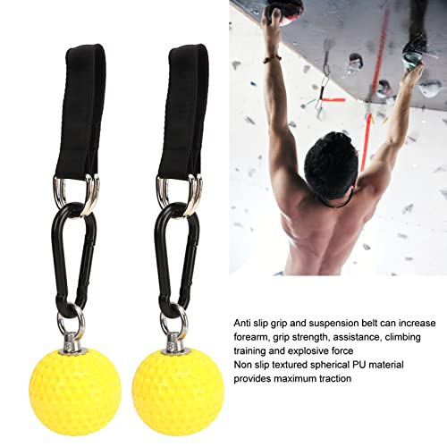 Climbing Training Grip Ball, Pull Up Ball Hold Grips with Straps for Enhanced Strength