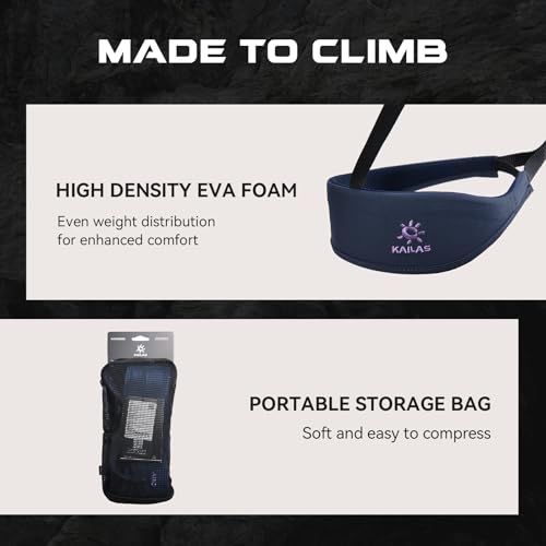 KAILAS Airo Rock Climbing Harness Men Roofing Harnesses Rescue Mountaineering Safety Belt Women Comfortable Lightweight - color: Navy Blue, size: X-Small