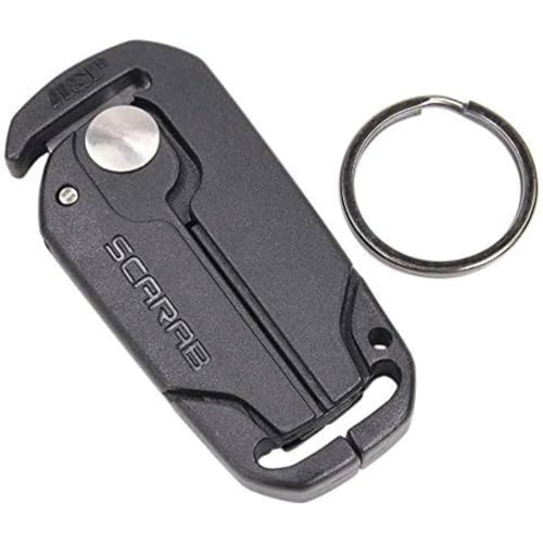 ASP Scarab Cutter for Tri-Fold Restraints, Clippers for Safe Removal of Disposable Cuffs, Compact Safety Blade for Removing Bands and Medical Bracelets - style: Scarab Trifold Cutter