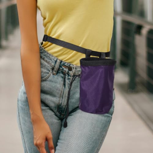Portable Chalk Powder Bag for Rock Climbing with Large Capacity, User-Friendly Design, Oxford Cloth and Fleece Material, Comfortable Waist Storage Bag for Outdoor Climbing