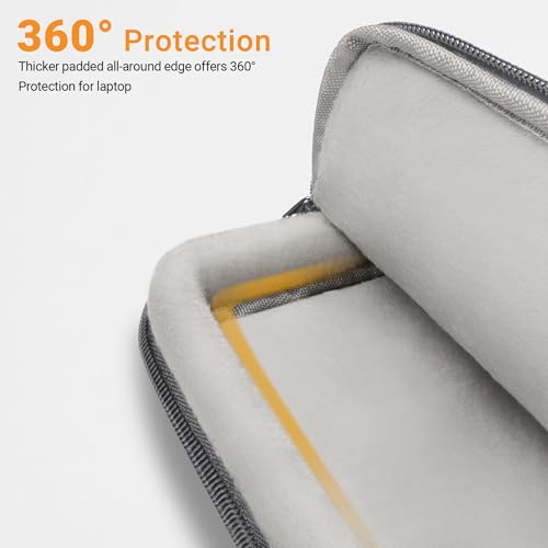 TECOOL 14 Inch Laptop Bag, 360 Protective Case Sleeve Messenger Bag | Waterproof Computer Briefcase with Shoulder Strap for 14 Inch Acer ASUS Lenovo HP Dell Laptop, MacBook Air 15,Dark Grey - color: Dark Grey, size: 14-15 Inch