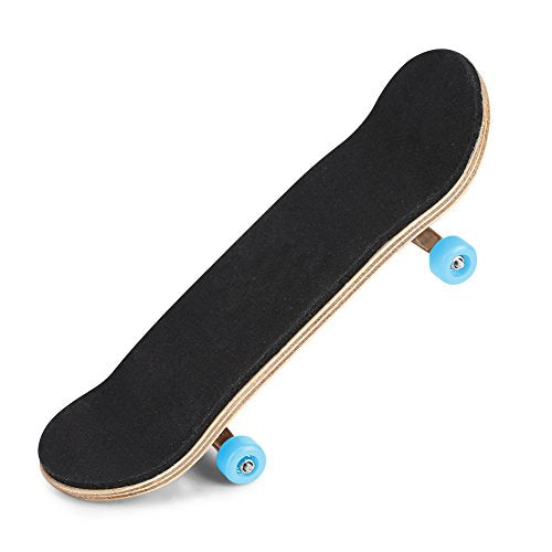 HERCHR Finger Boards, 1Pc Maple Wooden Alloy Fingerboard Finger Skateboards Creative Fingertips Daliy Playing Relaxing Movement Set with Box for Relax Play (Light Blue) - color: Light Blue