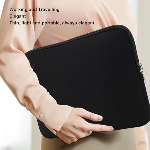 Basic Laptop Sleeve, Water Proof Neoprene Tablet Sleeve Carrying Bag Protective Cover Zippered Top Opening for Travel Business and Academic Use (13 Inch) - size: 13 Inch