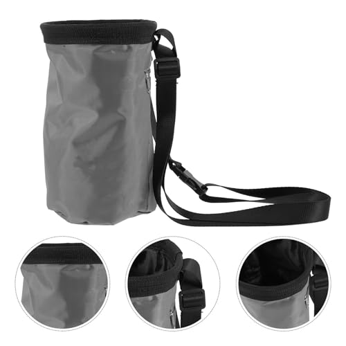 Outdoor Anti-Slip Powder Bag for Rock Climbing and Bouldering with Wear-Resistant Oxford Fabric and Fleece Material Portable Chalk Powder Storage Bag for Camping and Outdoor Use