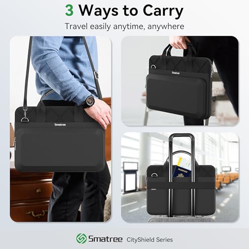 Smatree CityShield Laptop Shoulder Sleeve for 17.3 inch HP OmniBook 7 NGAI | for 17.3 inch OmniBook X Next Gen AI 17 dd0057/dd0047 nr, for HP Laptop 17/17t/17z, for Envy Laptop-17t/17 Case (MC03)