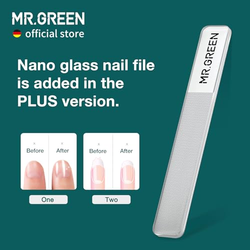 MR.GREEN Nail Clippers Stainless Steel Anti Splash Fingernail Cutter Manicure Tools Bionics Design Pedicure Scissor Nail Trimmer (Nail Clipper (Large)+Nail File) - color: Nail Clipper (Large)+nail File