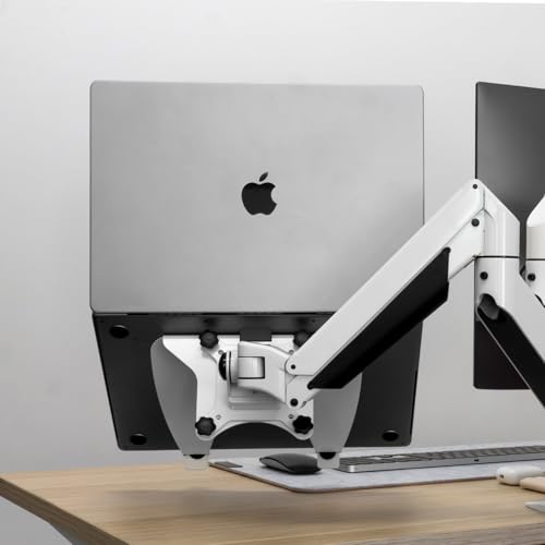 Desky Universal Laptop Mount - Adjustable VESA-Compatible Holder - White - color: White