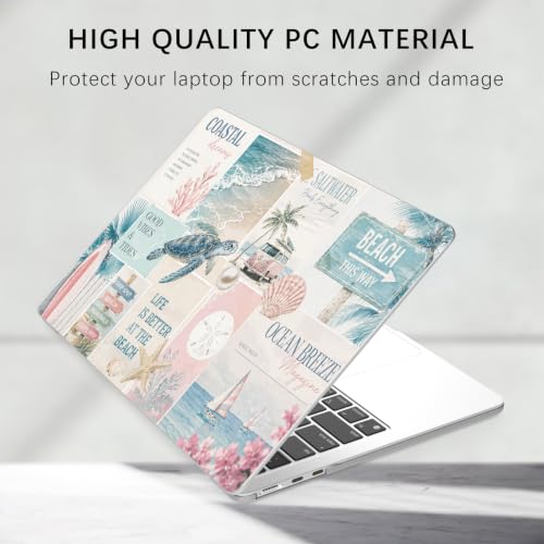 Compatible with MacBook Air 13 inch Case M5-M2 Sea Turtle Beach | M5 M4 M3 M2 2026-2022 A3449 A3240 A3113 A2681 | Cute Collage Protective Hard Shell Matte Cover for MacBook Air 13.6 inch - color: Beach G, size: MacBook Air 13.6 inch M5 M4 M3 M2