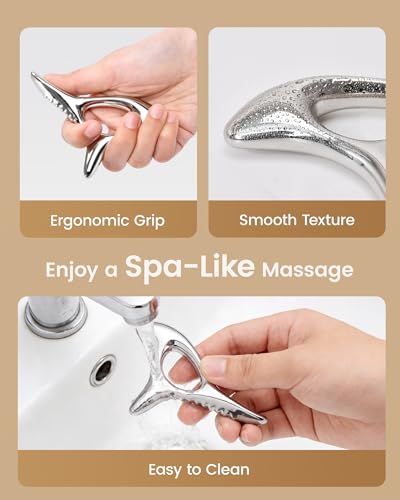 lifechill Trigger Point Massage Tools Pain Relief Deep Tissue, FSA Eligible | Metal Gua Sha Fascia Release Tools, Muscle Scraper Acupressure Tool for Pressure Point Massage, Lymphatic Drainage Massager