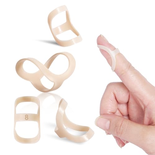 Oval Finger Splint 8 pcs, Finger Splints for Arthritis, Mallet Finger, Trigger Finger Splint, hypermobility(EDS) finger For Thumb/Middle,/Index/Pinky or Ring Finger (Large(2,3,4,5,6,7,8,9)) - size: Medium(2,3,4,5,6,7,8,9)