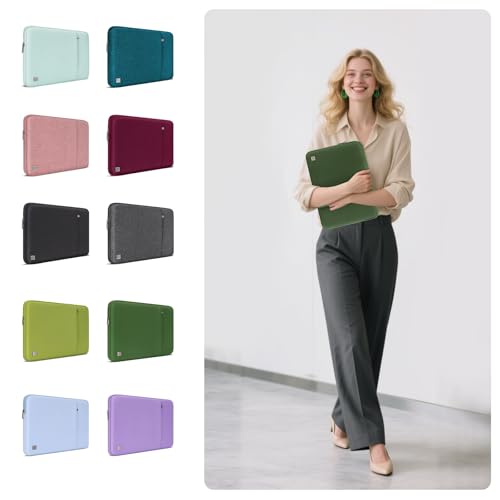 DOMISO Laptop Case Laptop Sleeve Cover for 16 inch MacBook Pro M4/M3/M2/M1 Pro/Max A3403 A3186 A2991 A2780 A2485 A2141,Compatible with 15.6 inch HP Lenovo Dell XPS 16, Avocado Green - color: Avocado Green, size: 15.6 inch