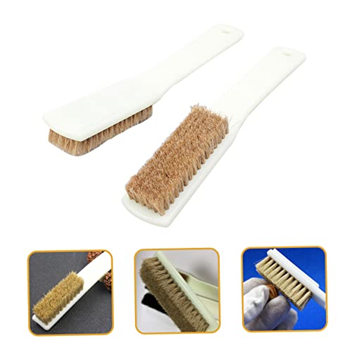 KICHOUSE 2pcs Boar Hair Bouldering Brush Compact Cleaning Tool for Sports Climbing Handle for Chalk Removal Rocks