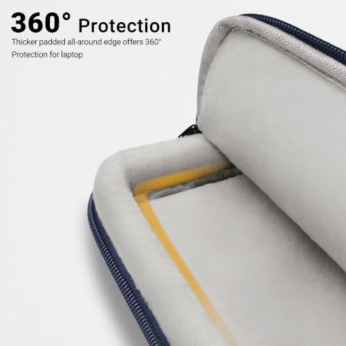 TECOOL 17 17.3 Inch Laptop Bag, 360 Protective Case Sleeve Messenger Bag | Waterproof Computer Briefcase with Shoulder Strap for 17-17.3 Inch Acer ASUS Lenovo HP Laptop Notebook, Dark Blue - color: Dark Blue, size: 17-17.3 Inch
