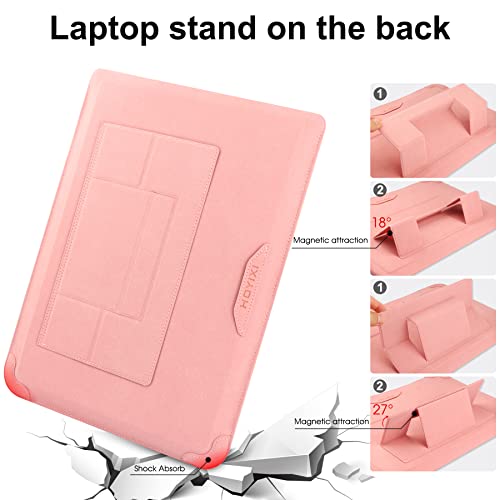 HoYiXi 13 Inch Laptop Sleeve Case Bag Compatible with MacBook Neo 2026/MacBook Air 13 M1 M2 2022-2018/MacBook Pro 13 M2 2022-2016/Surface Pro 8 2021/Surface Go 3 13-13.6'' Dell HP ASUS Acer PC, Pink - color: Pink, size: 13-13.3 in