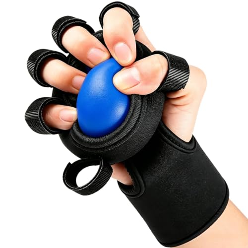 Hand Strength Ball Finger Muscle Trainer Ball | Hand Strengthening Gear for Weightlifting Office Rock Climbing Home Fitness Gym Outdoor Workout - color: Blue