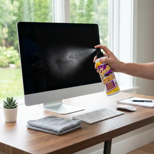 Sparkle Screen & Monitor Cleaner Spray, Ammonia & Alcohol-Free, Anti-Static, Streak-Free Formula for TVs, Laptops & Displays, 8 fl oz (Pack of 3) - size: 8 Fl Oz (Pack of 3)