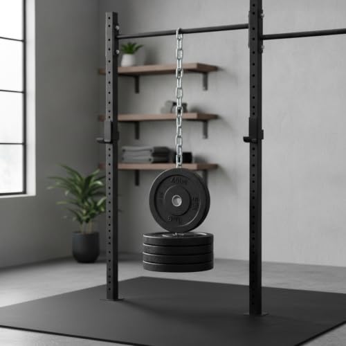 1 PC Weighted Dip Belt with Iron Chain, Heavy Duty Strength Training Attachment for Pull Ups and Dips