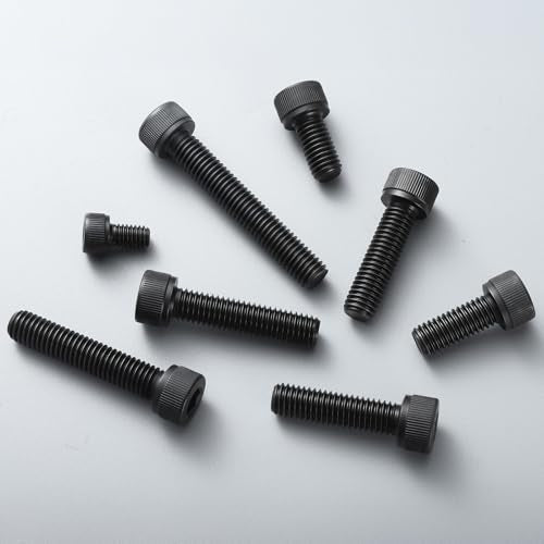 M5-0.8 x 25mm Bolt, 60PCS M5 Hex Socket Head Cap Screws Bolts, 12.9 Grade Alloy Steel, Full Threads, Allen Socket Drive, with Hex Spanner - size: M5x25mm