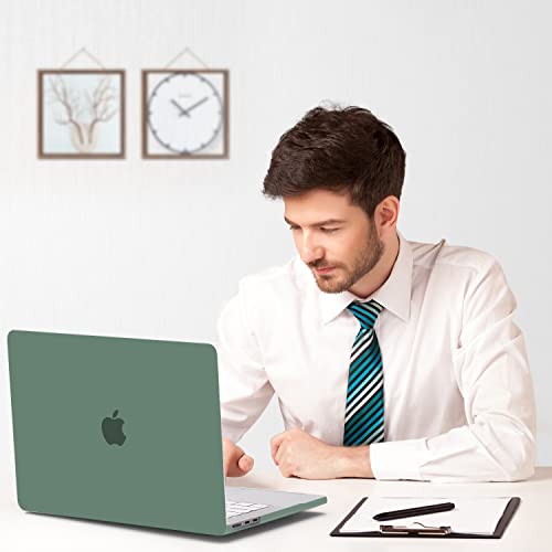 B BELK for MacBook Air 15 inch Case 2026 2025 2024 2023 M5 M4 M3 M2 | Model A3448 A3241 A3114 A2941, Matte Plastic Laptop Hard Shell Case with Keyboard Cover & Screen Protector, Midnight Green - color: Midnight Green