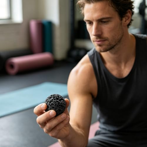 Portable Hand Exercise Ball Round Stone Hand Grip Ball for Rock Climbing Grip Strength and Sweat Reduction Enduring None Sweat Rock Climbing Trainer - color: 4cm