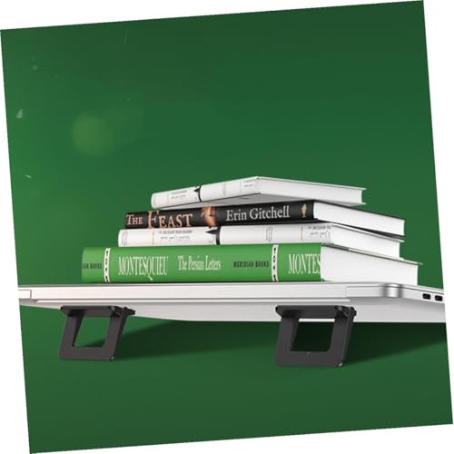2pcs Foldable Laptop Stand Mini Notebook Holder Desk Laptop Riser with Ventilated Cooling for Portable Computers and Tablets
