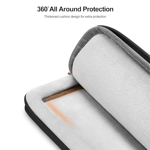 MOSISO 14 inch 360 Protective Laptop Case, 14 inch Laptop Sleeve, Black | Compatible with HP Lenovo Dell ASUS Acer, HP Stream, Dell Latitude, Lenovo, Rectangle Quilted Bag & Pocket & Small Case - color: Black, size: 14 inch