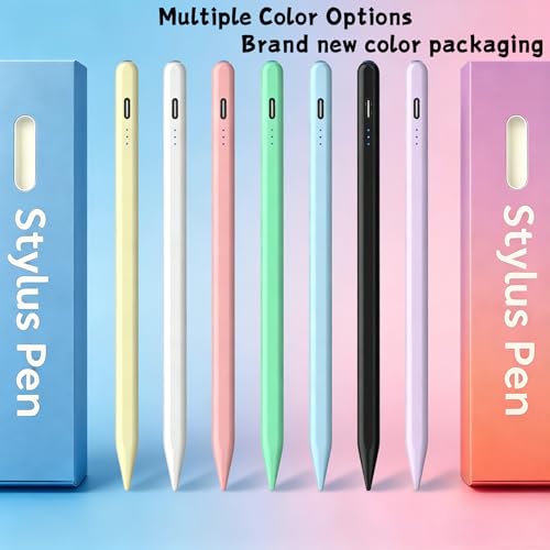 Stylus Pen Android for AMZ Tablet HD 10/Max 11 Compatible with Samsung/Lenovo,Accurate， Push-Button Switch On/Off,Long Battery Life+2Tips(NW Pink) - color: NW Pink