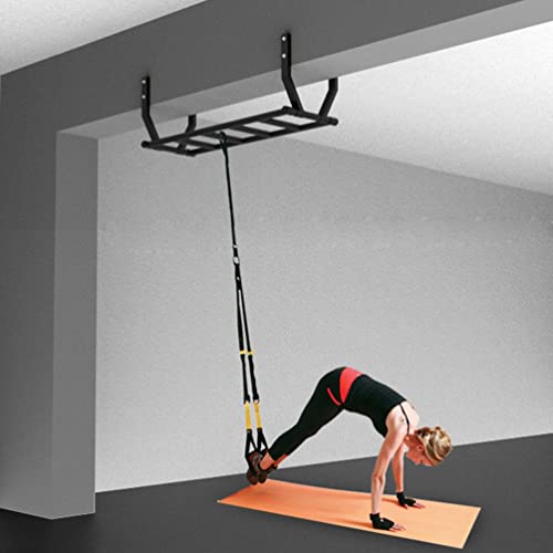 Wall Mounted Pull-Up Bar, Fits 20-30cm Beam Mounted Steel Fitness Bar, Multifunctional Climbing Frame for Sports Workouts, load 300 kg