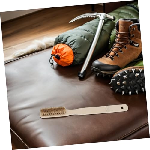 Bouldering Brush Rock Climbing Hold Cleaner with Ergonomic Wood Handle and Rapid Drying Bristles for Indoor and Outdoor Climbing Use