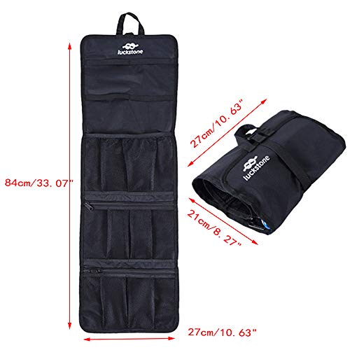 Rock Climbing Gear Storage Bag Foldable Waterproof Roll Up D-Ring Climbing Quickdraw Hanging Tool Equipment Gear Carabiner Organizer Collection Bag Carry Pouch 420D Oxford Cloth