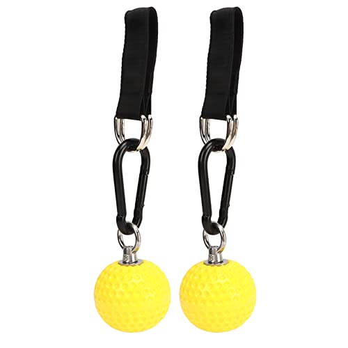 1Pair Climbing Training Power Grip Ball with Staps, Easy Install Pull Up Fitness Equipment, Anti Slip PU Material, for Indoor Outdoor Horizontal Bar Training, Increase Forearm Grip
