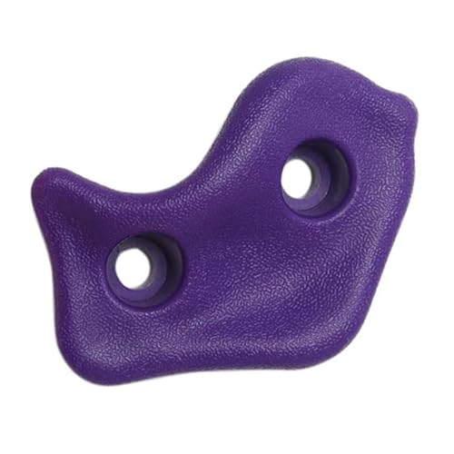 SUNGOOYUE 20 PCS Rock Climbing Holds, Ergonomic PE Rock Wall Grips with Screws and Wrench Tool, for Indoor Outdoor Kids - color: Violet